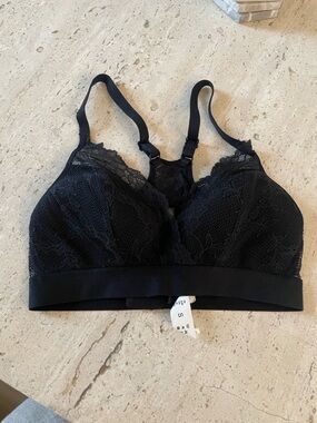 Chantelle Black Lace Wireless Bralette everyday racerback small S
